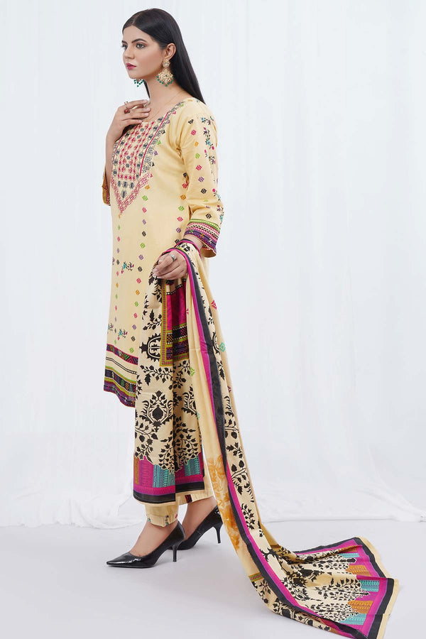 Printed Lawn 3PC Lo246