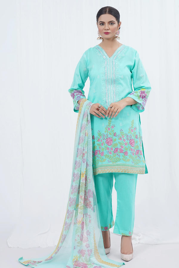 Printed Lawn 3PC Lo128