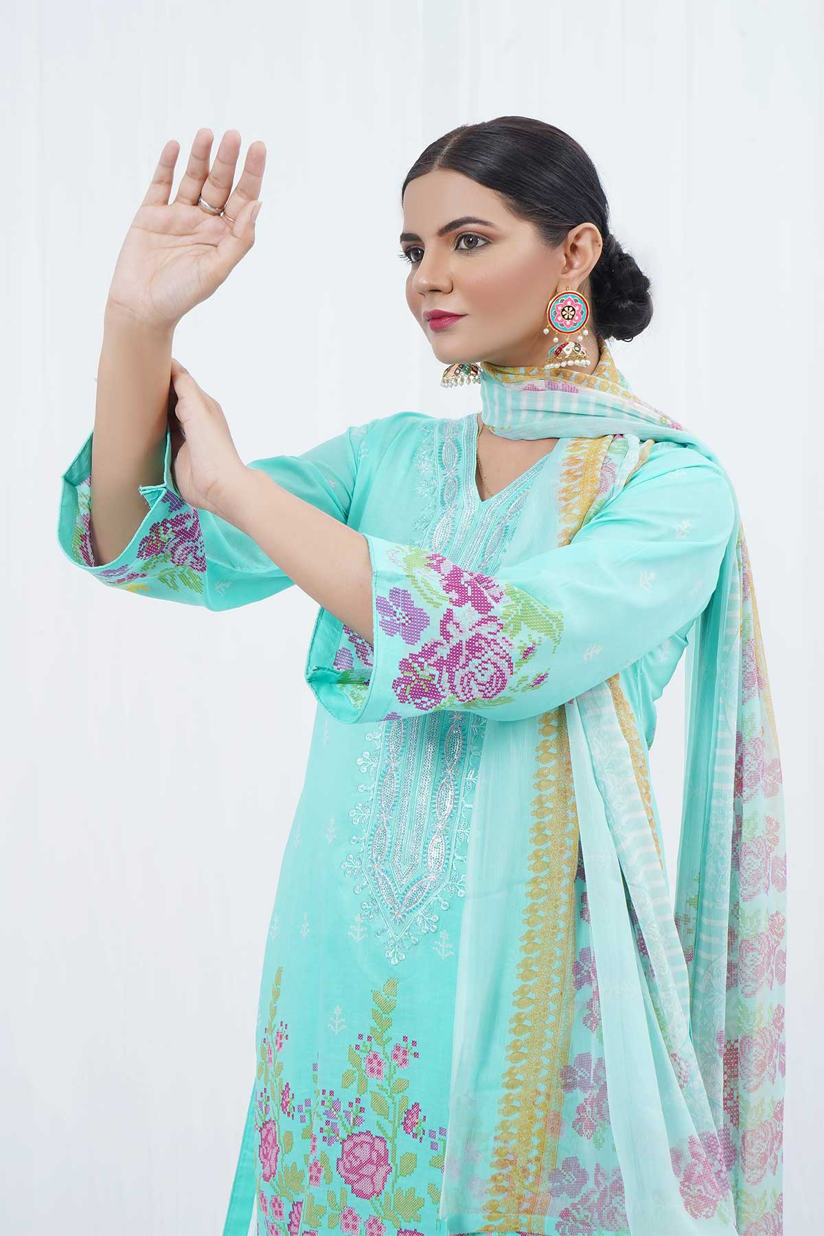 Printed Lawn 3PC Lo128