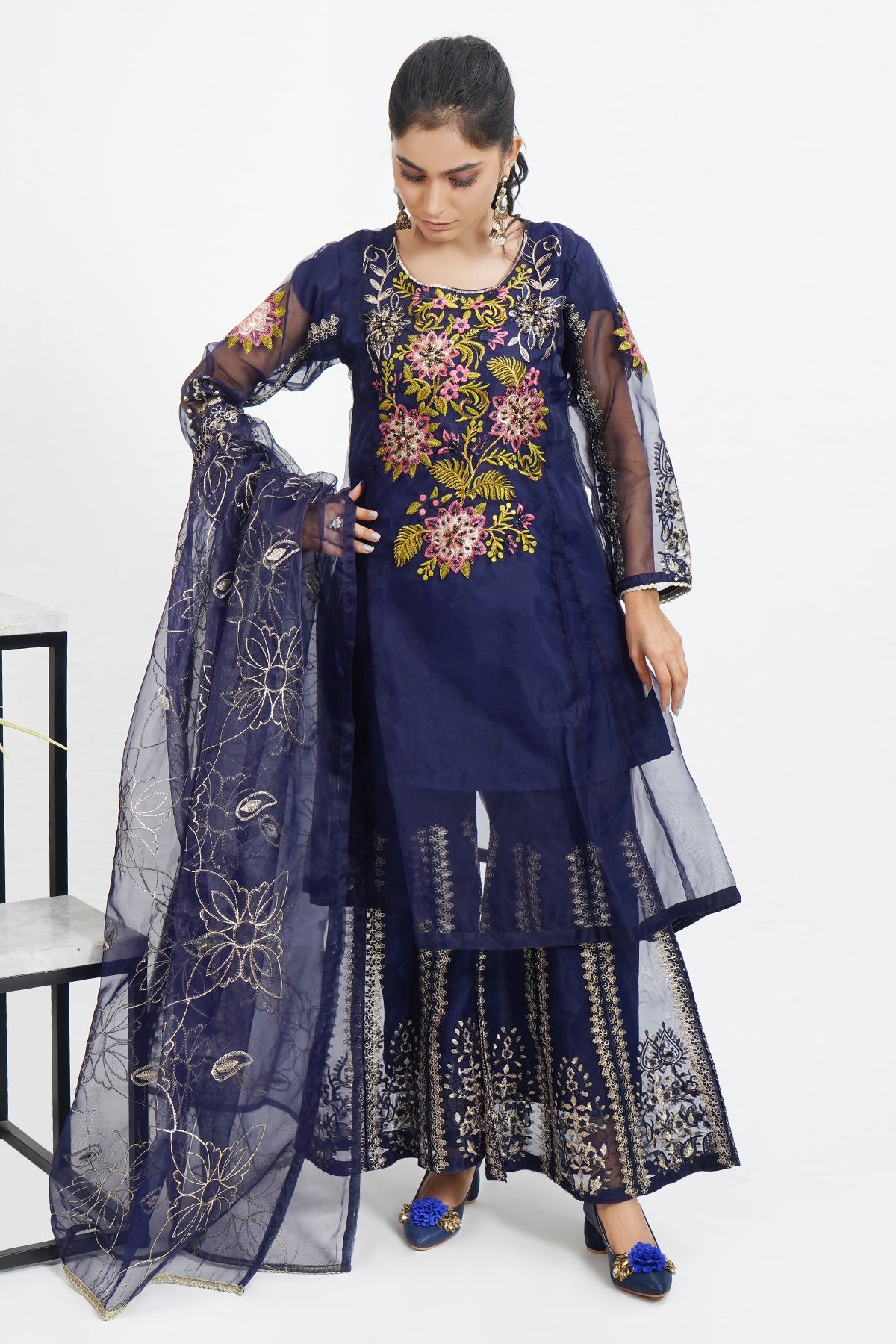 3PC Organza Frock