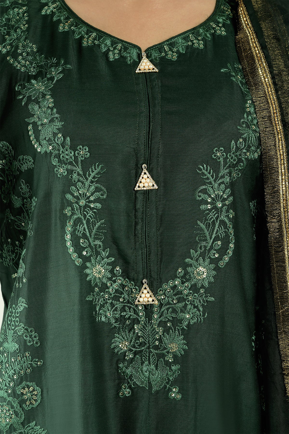 3PC VISCOSE Pret. Embroidered