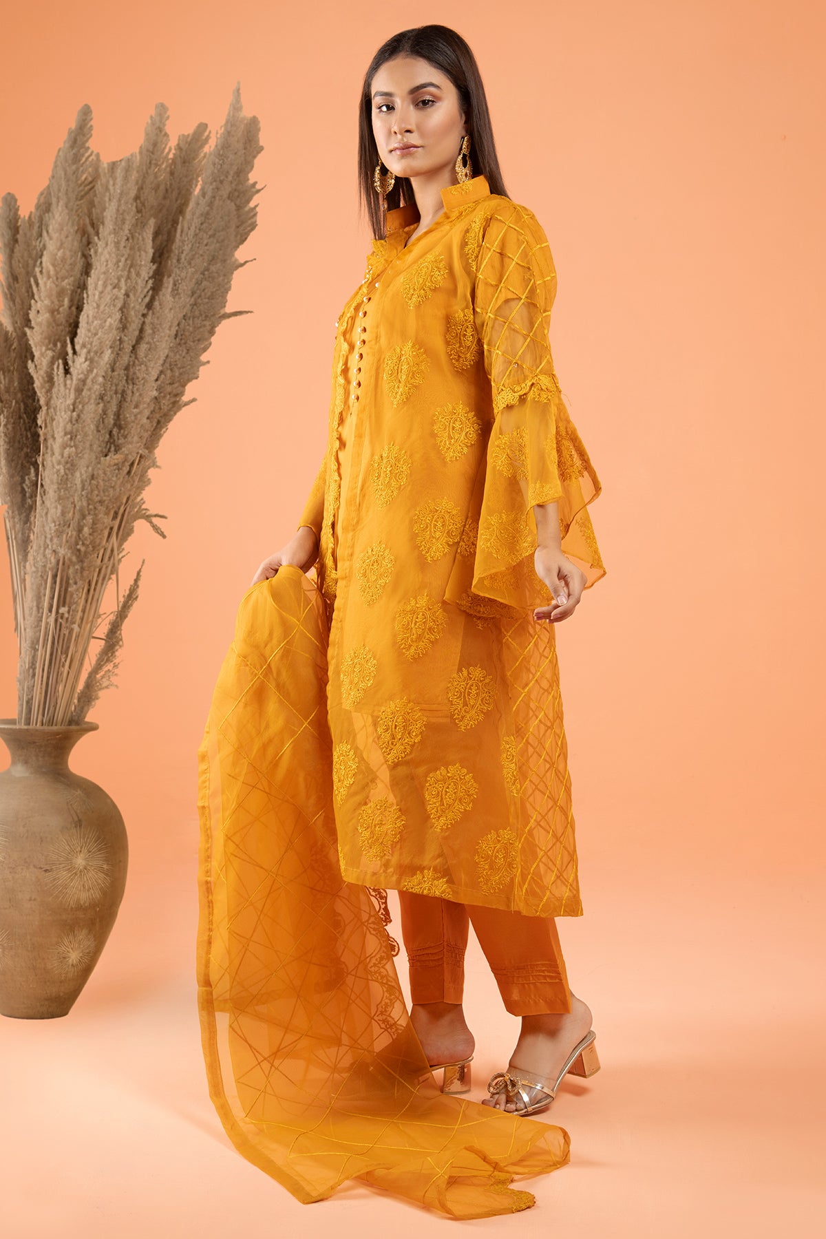 4PC Organza Dress