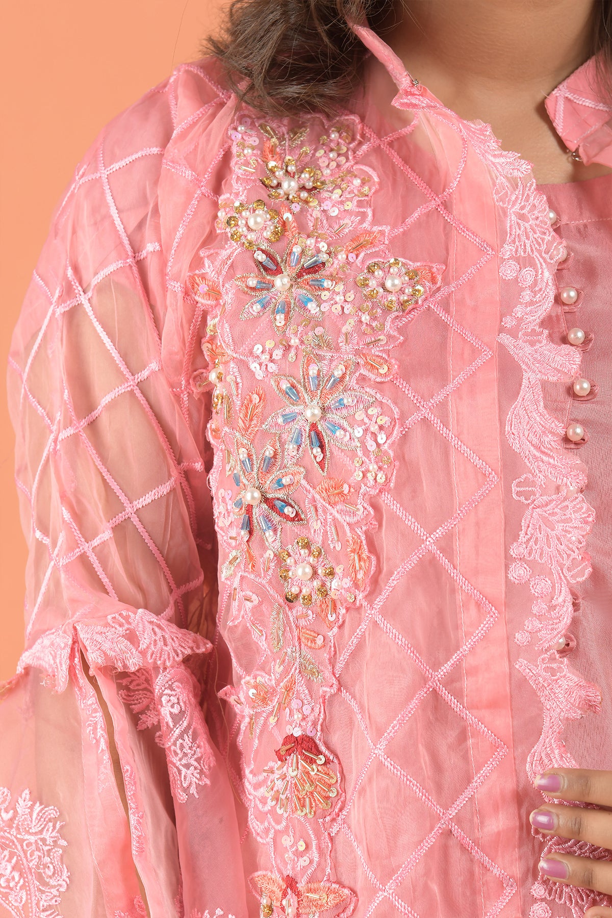 4PC Organza Dress