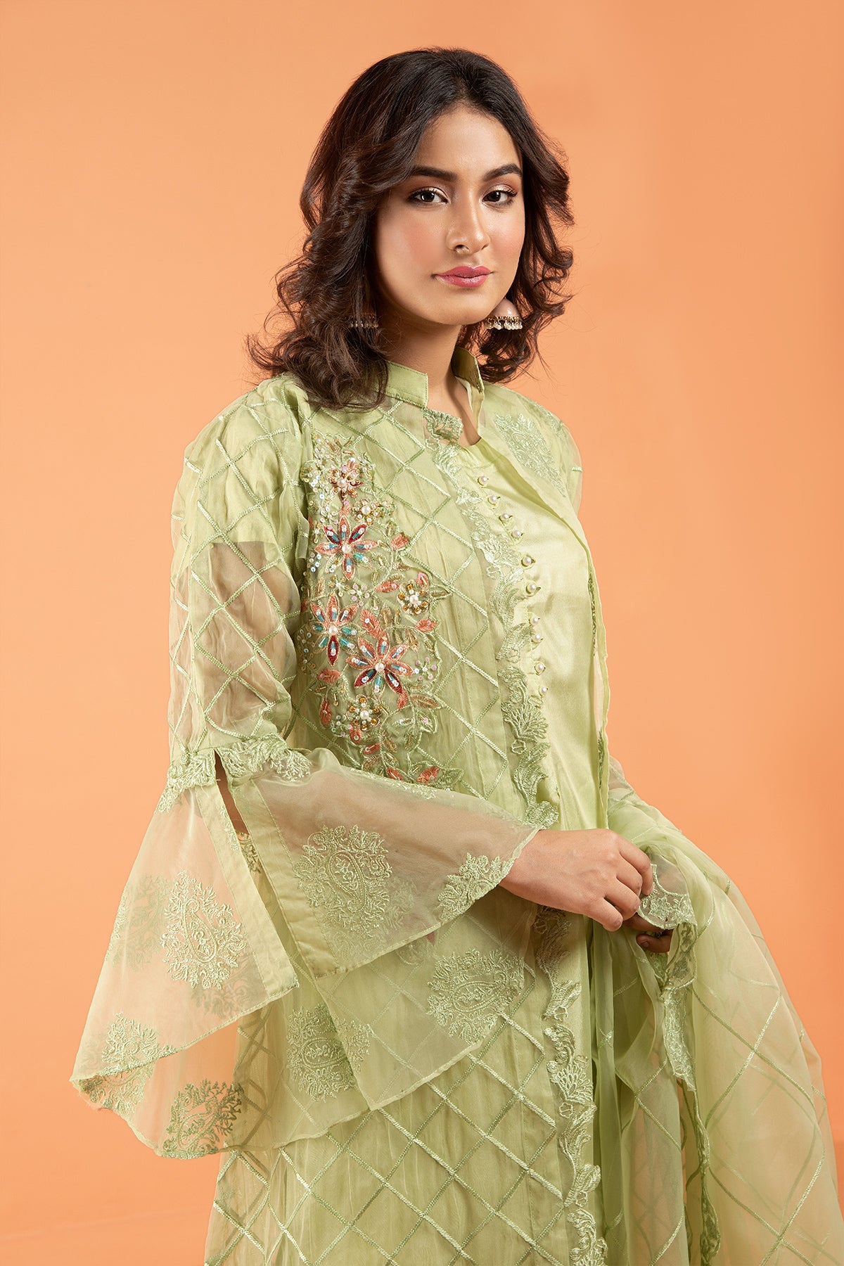 4PC Organza Dress
