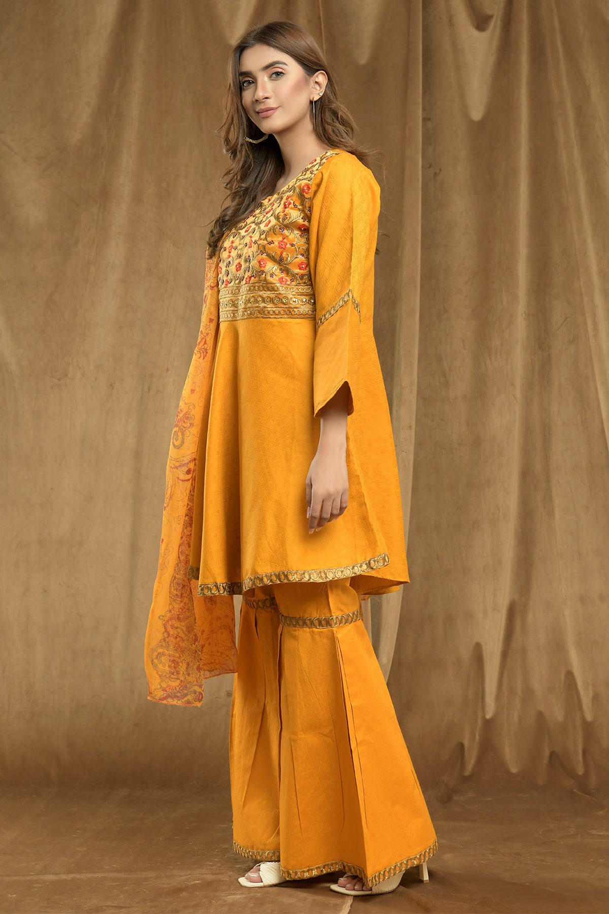 3PC Jacquard Khaddar Pret