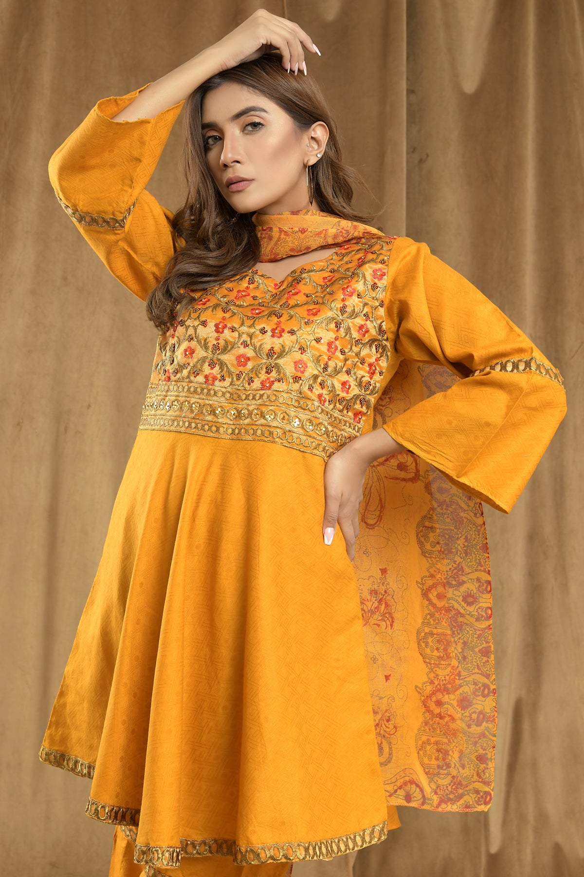 3PC Jacquard Khaddar Pret