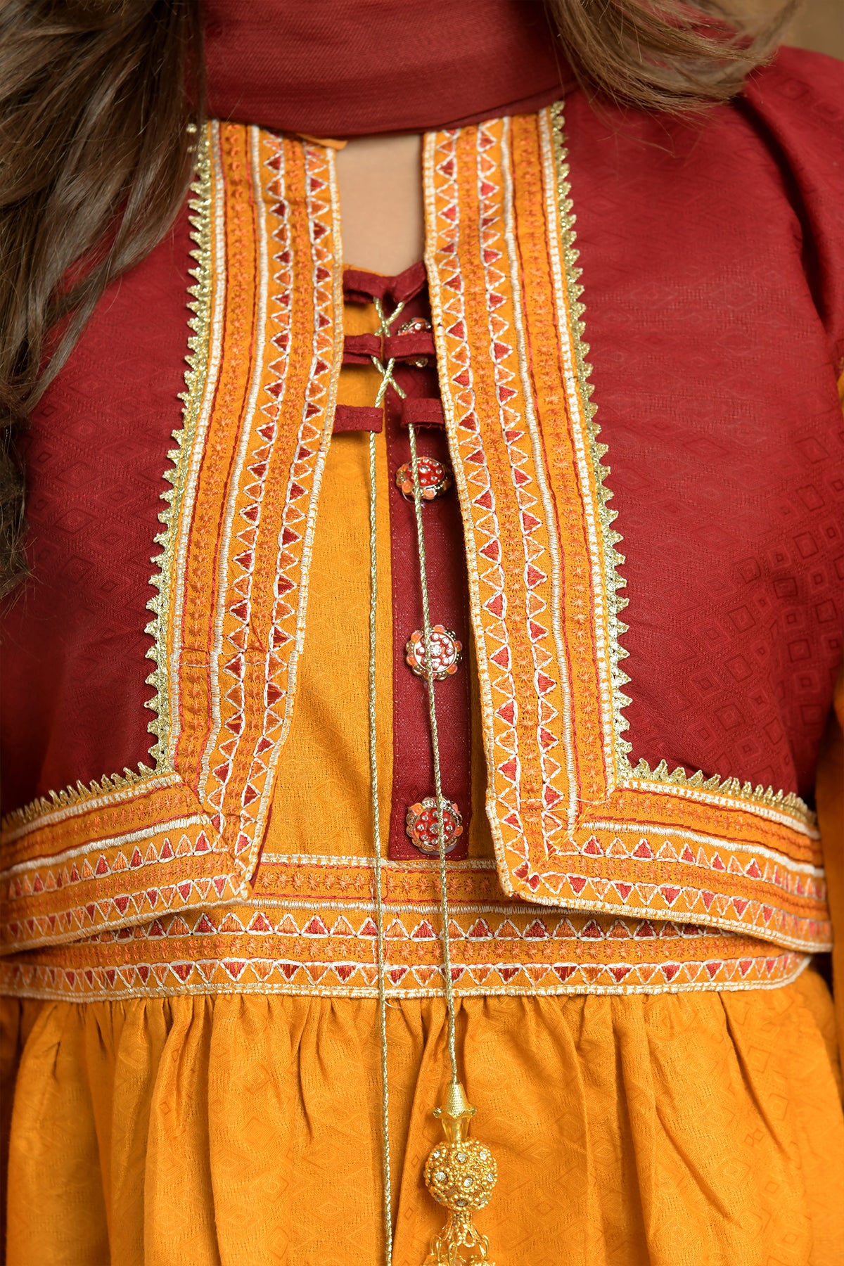 3PC Jacket Separate Frock