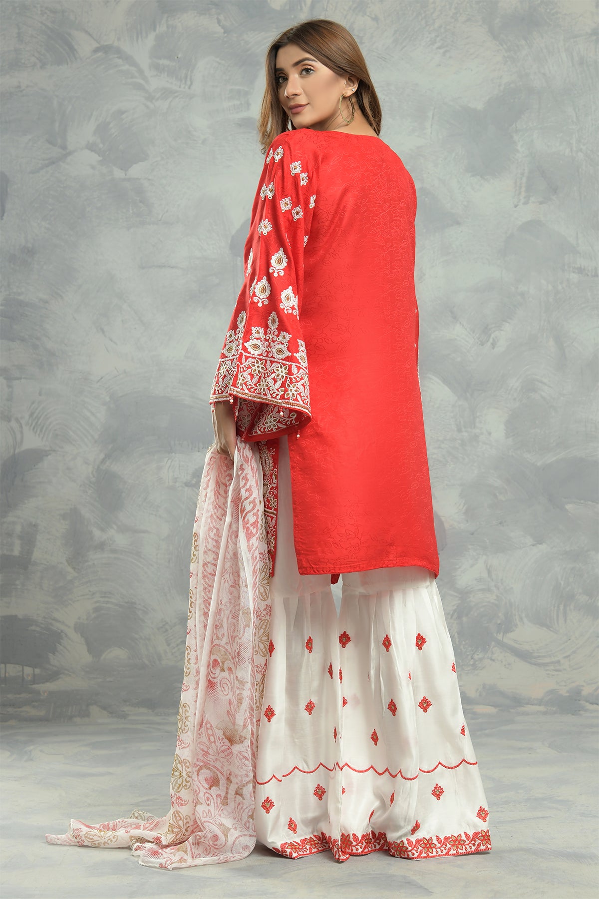 3PC Embroidered Dress