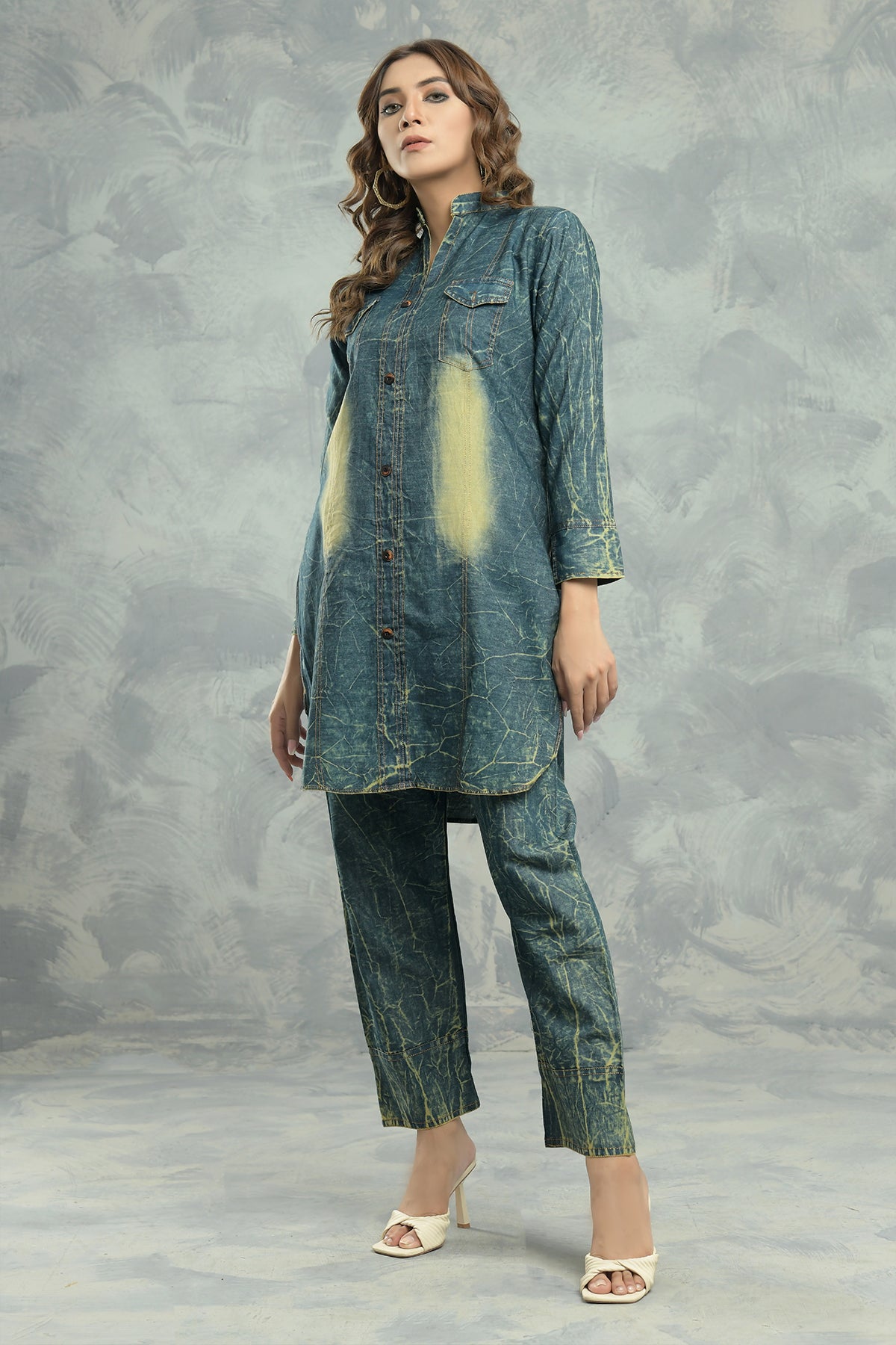 2PC Top Style Designing Dress