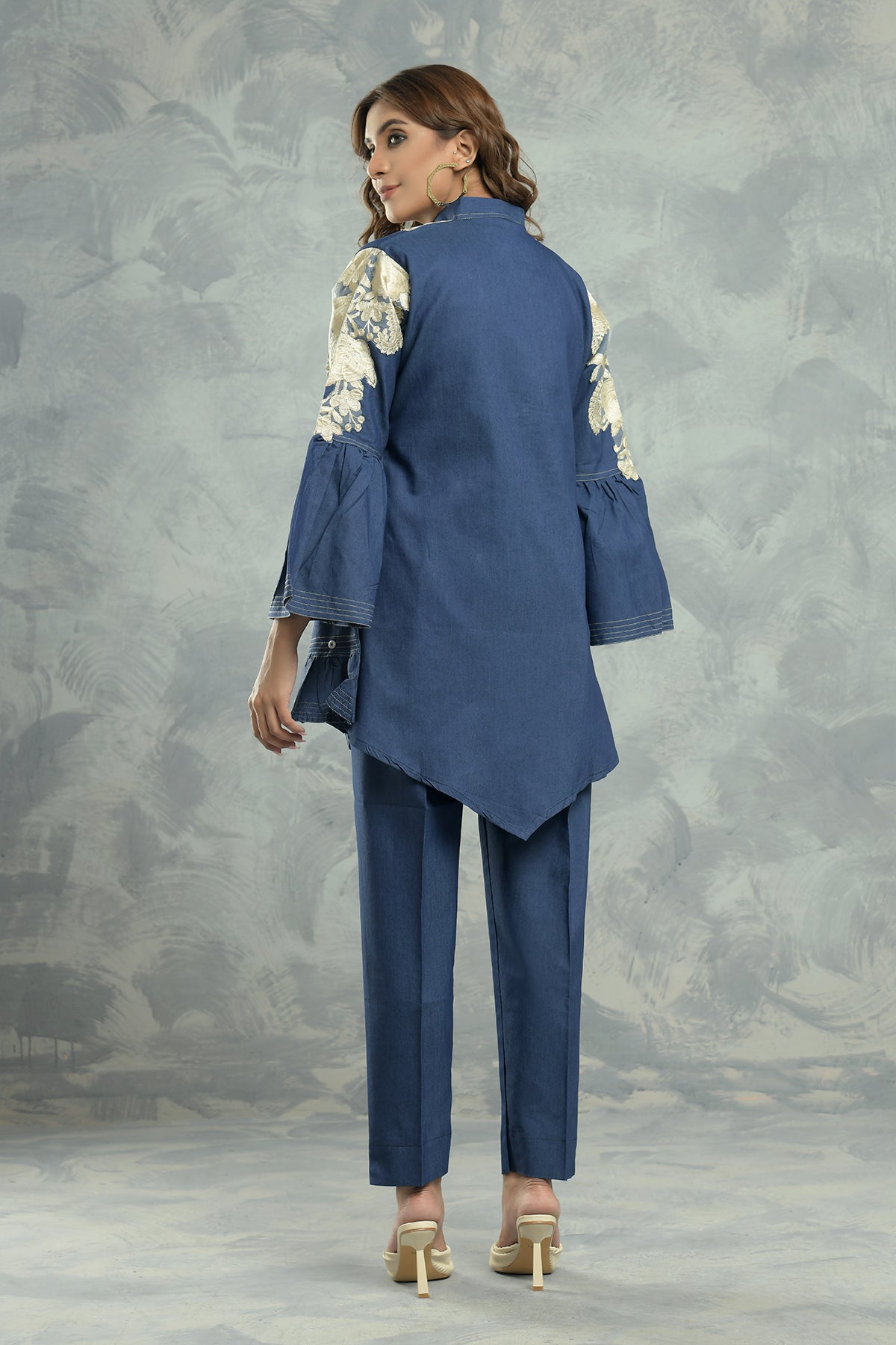 2PC Embroidered Dress