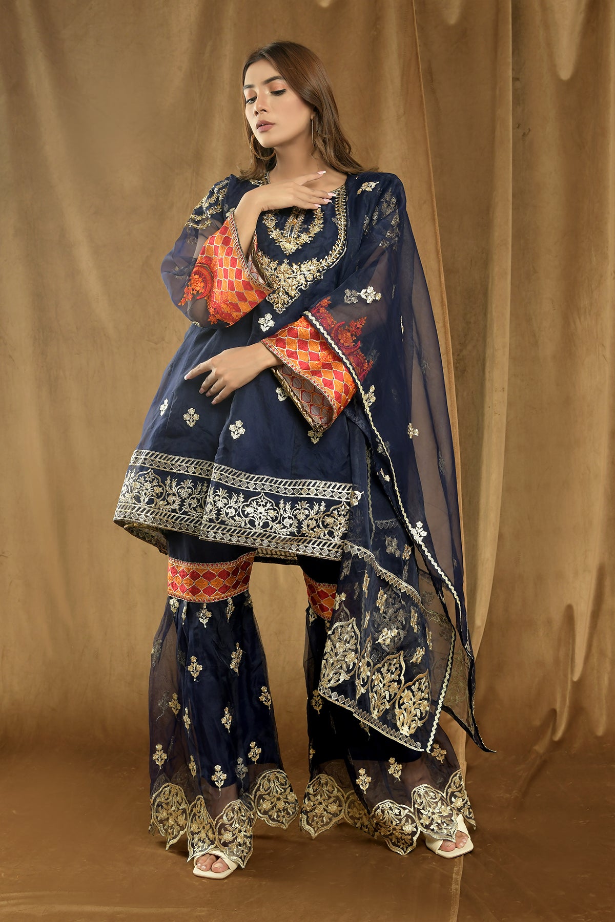 3PC Embroidery Frock