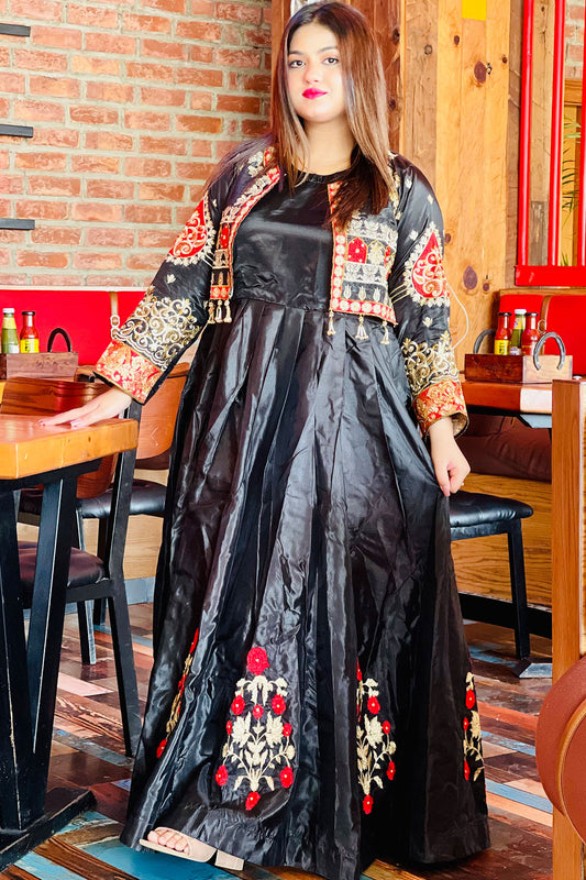 Silk shining long maxi