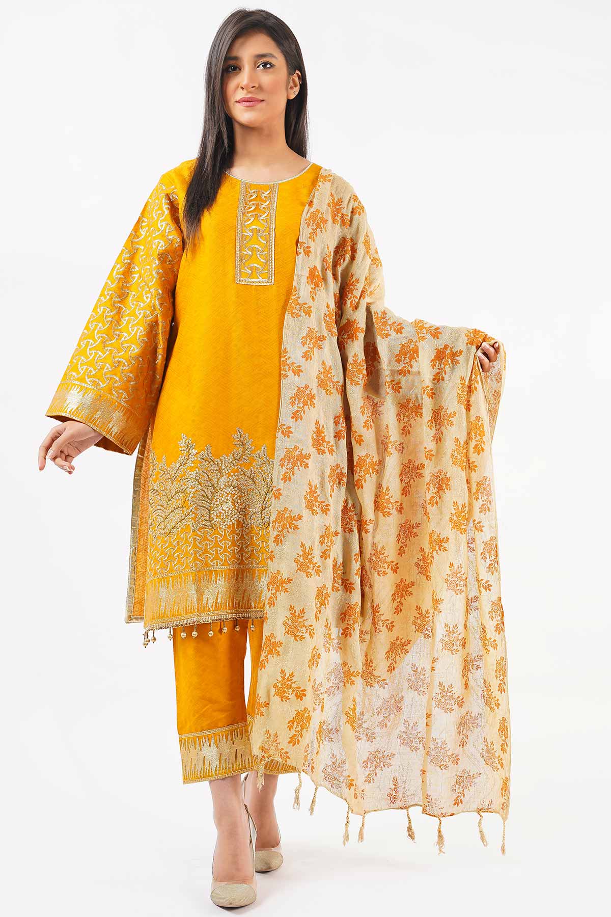 jacquard khaddar 3 PC KH201