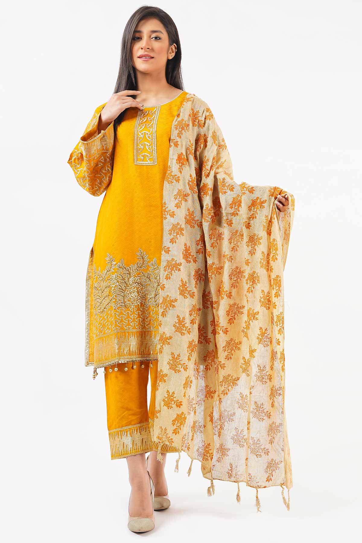 jacquard khaddar 3 PC KH201