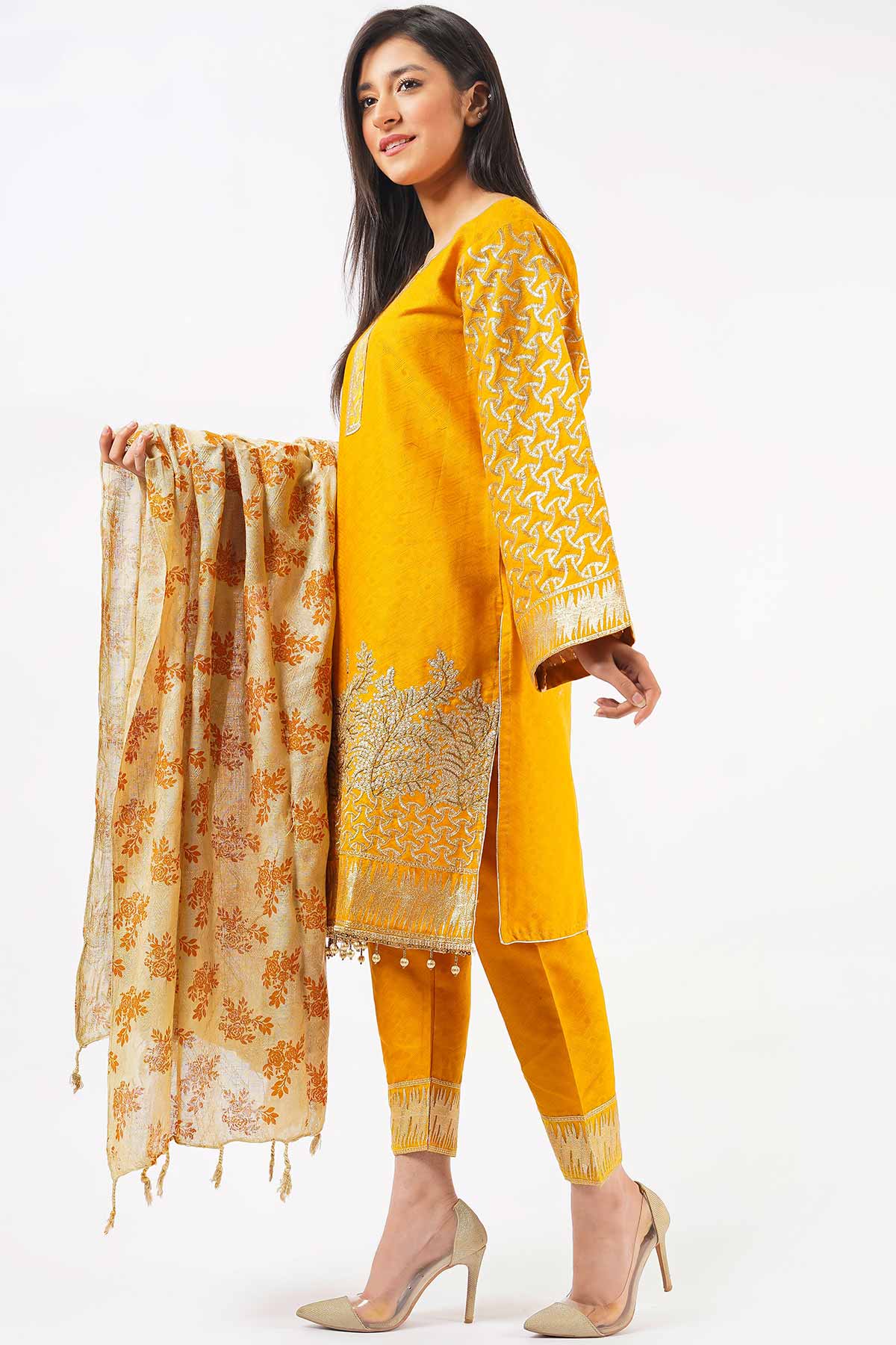 jacquard khaddar 3 PC KH201