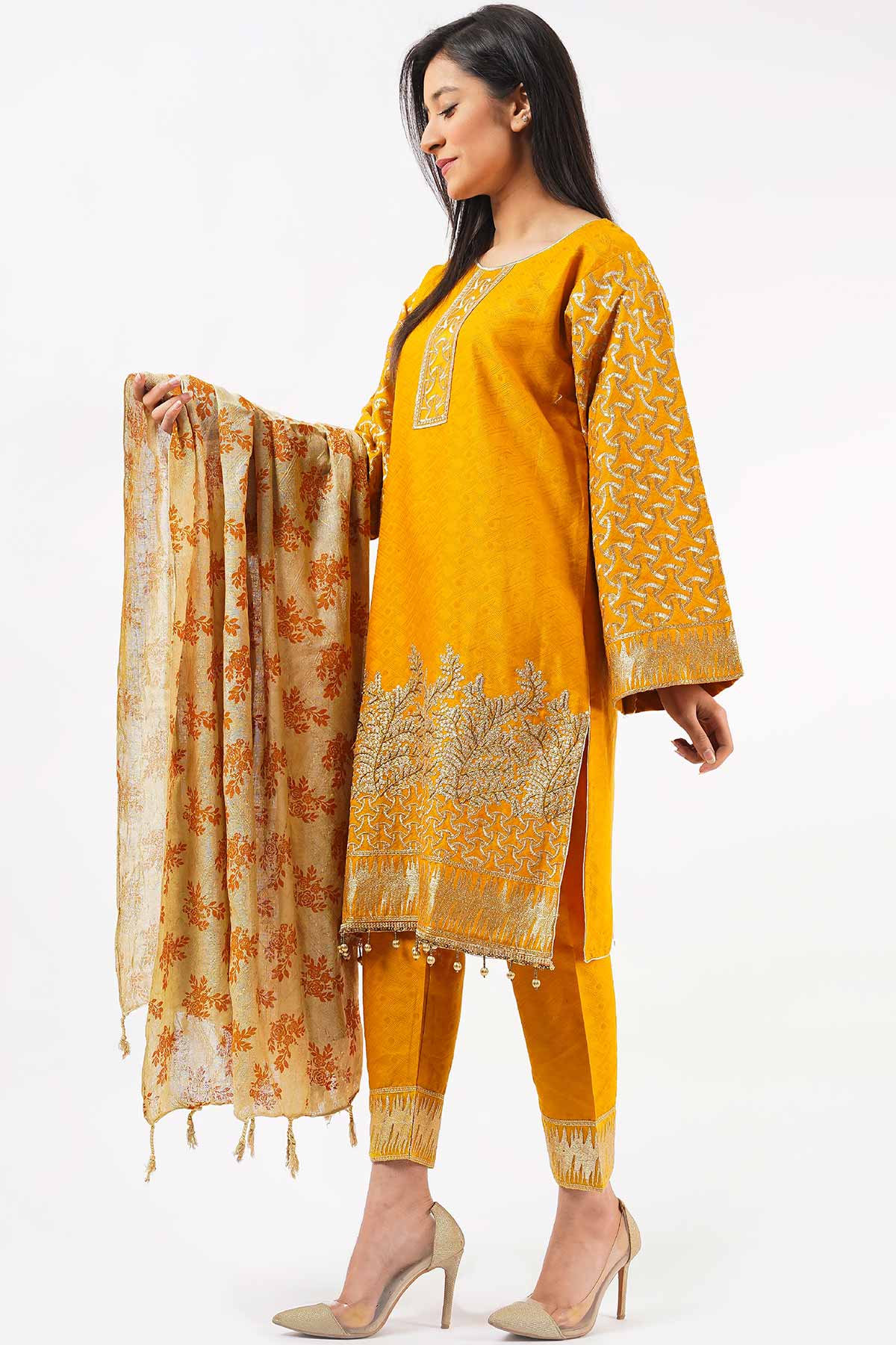 jacquard khaddar 3 PC KH201