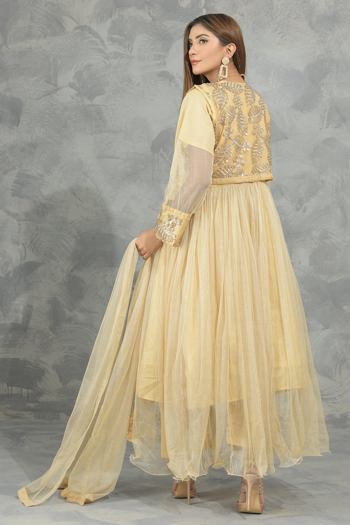 3PC Organza Frock