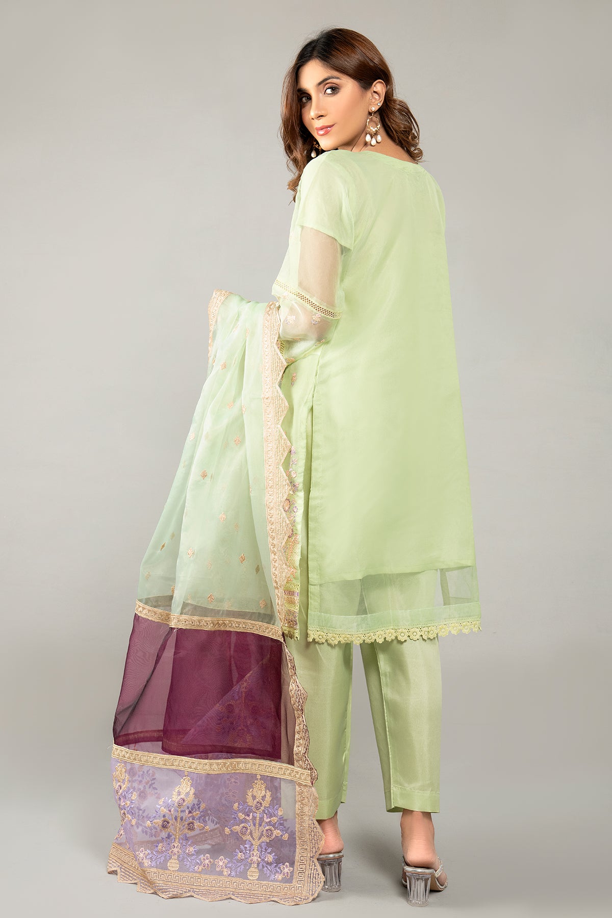 3PC Organza Dress
