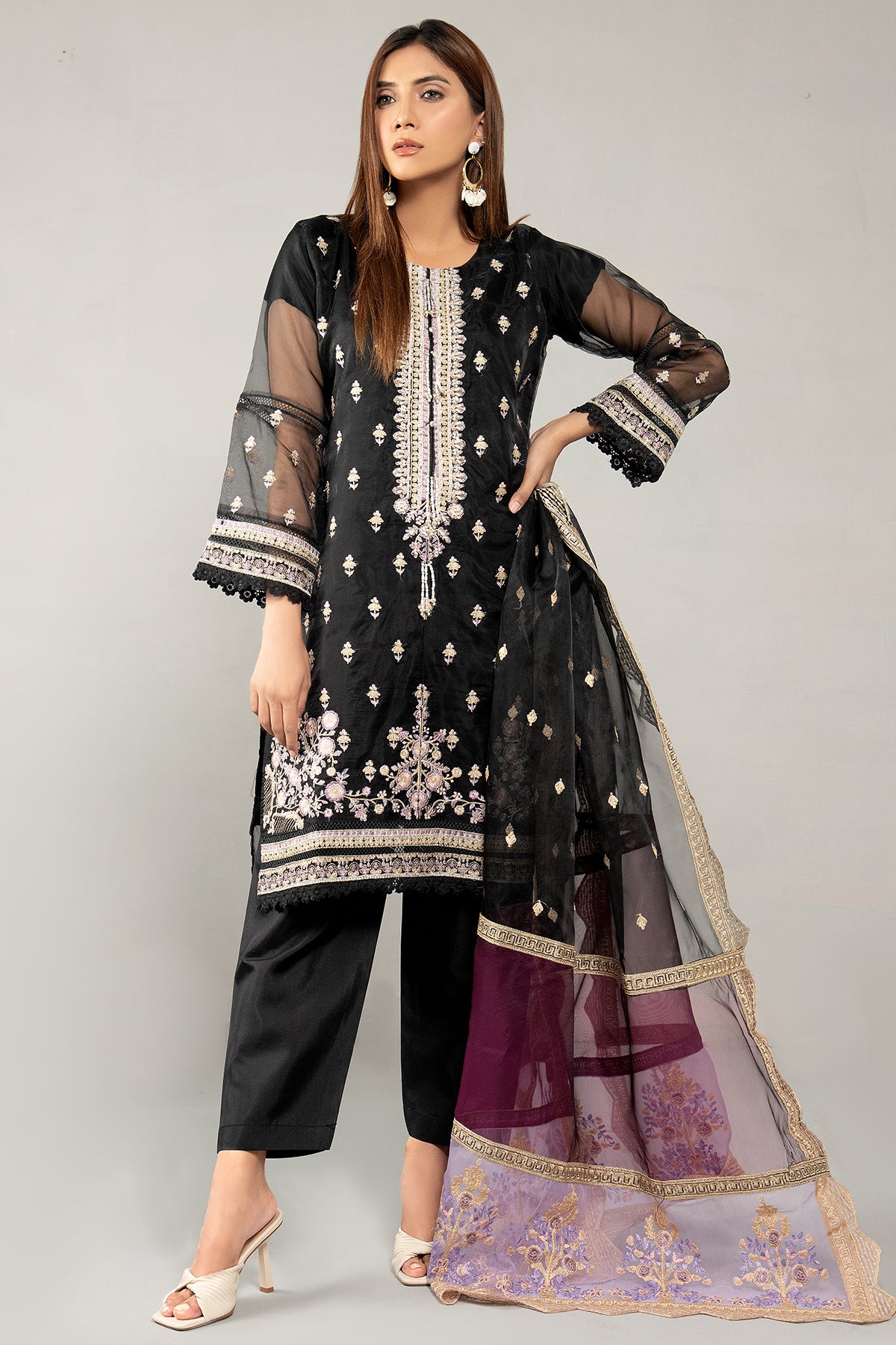 3PC Organza Dress