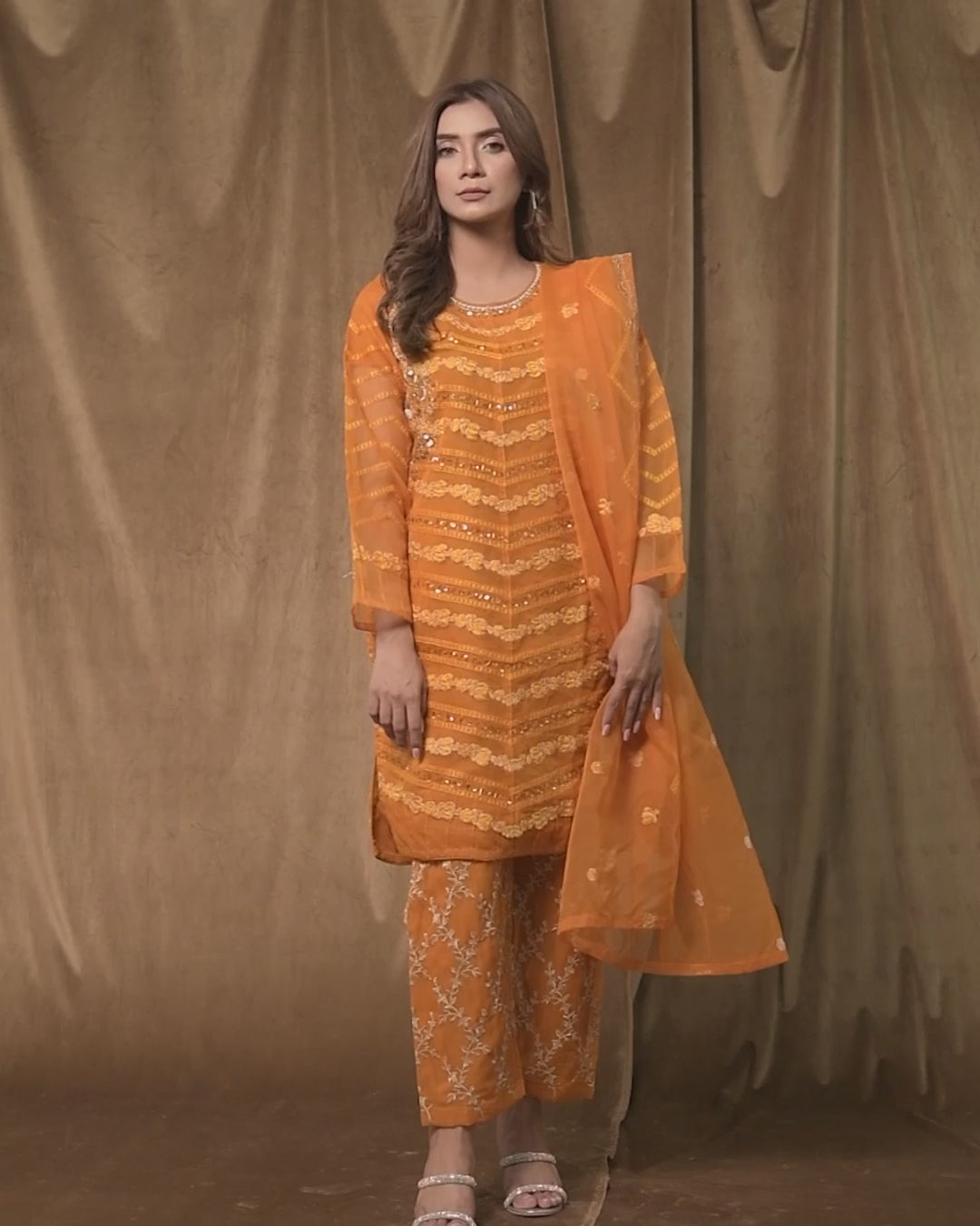 3PC Embroidery Dress